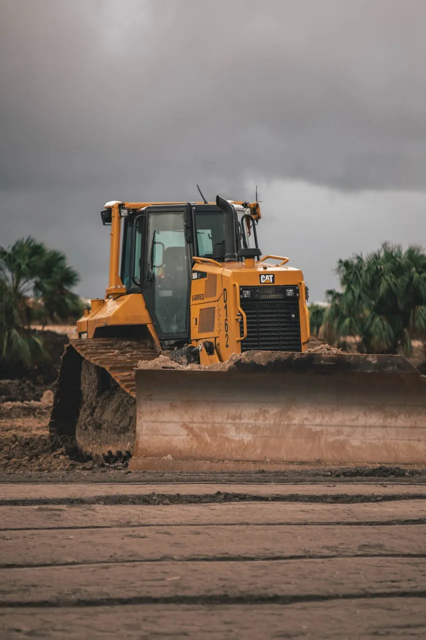 Bulldozer sur chantier DIASS Industries